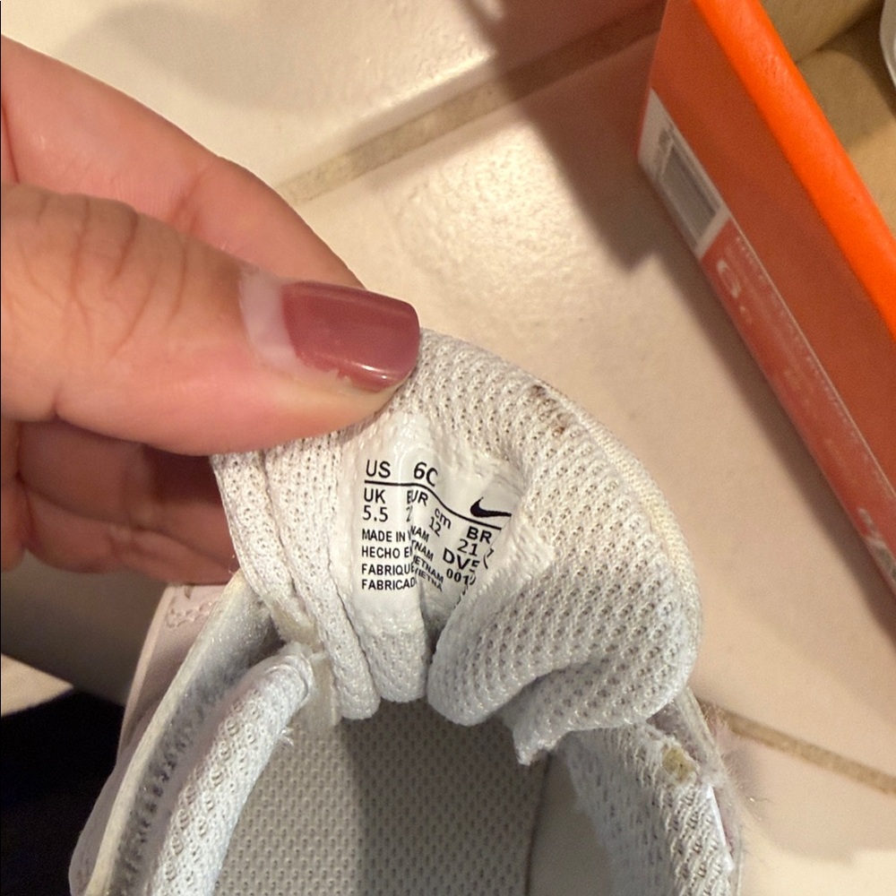 Kids White Sneakers - Picture 10 of 10